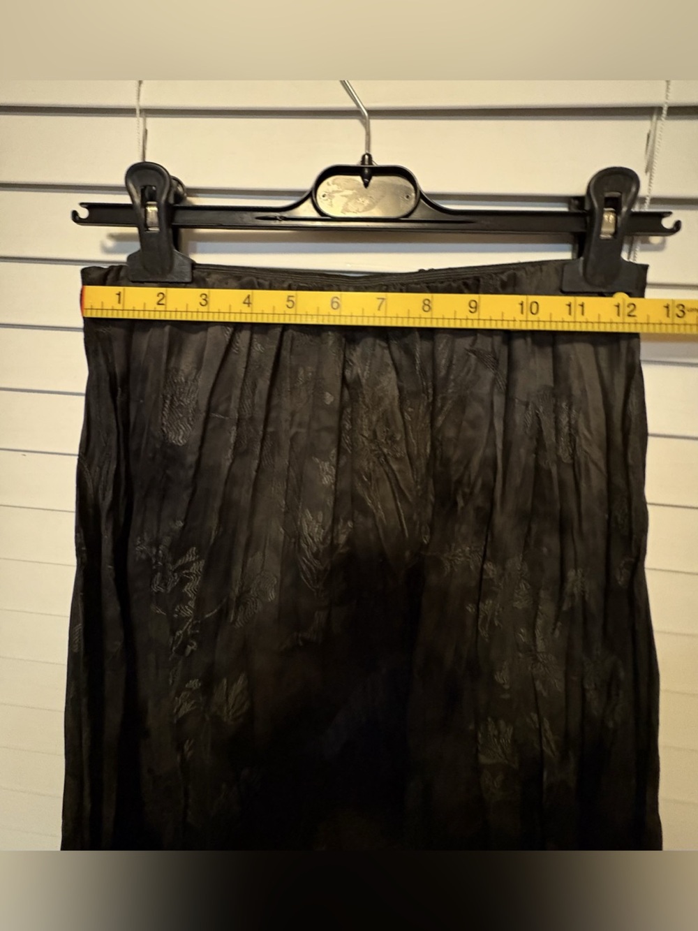 Desigual Black Pleated Textured Midi Skirt, Size Small (EUC) - Picture 7 of 9